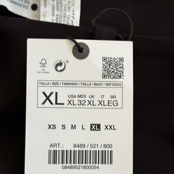 ZARA | Black | PANTS WITH TOPSTITCHING - Picture 8 of 11